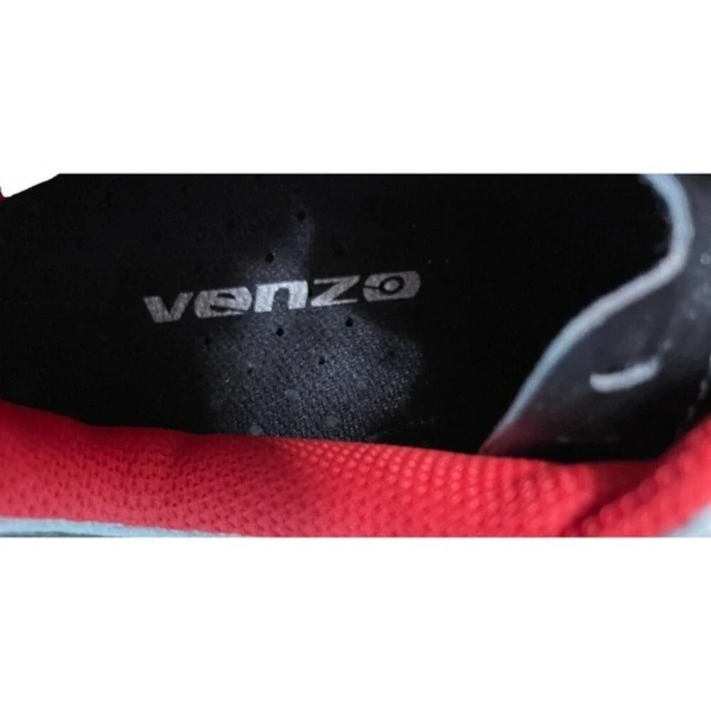 Venzo‎ Bicycle Shoes and Pedals BXRoads 42 UK size 7 US 8 Black & Red Road Bike